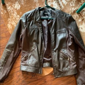 Maurice’s Leather look grey jacket